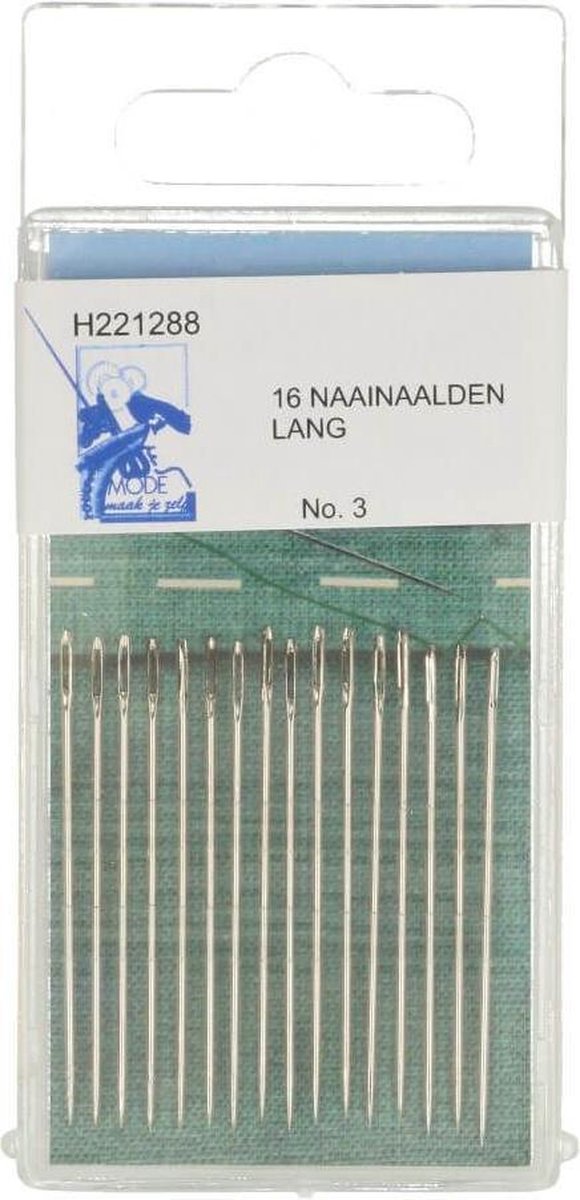 MMJZ NAAINAALDEN LANG NR.3 ZILVER - 2X16STUKS