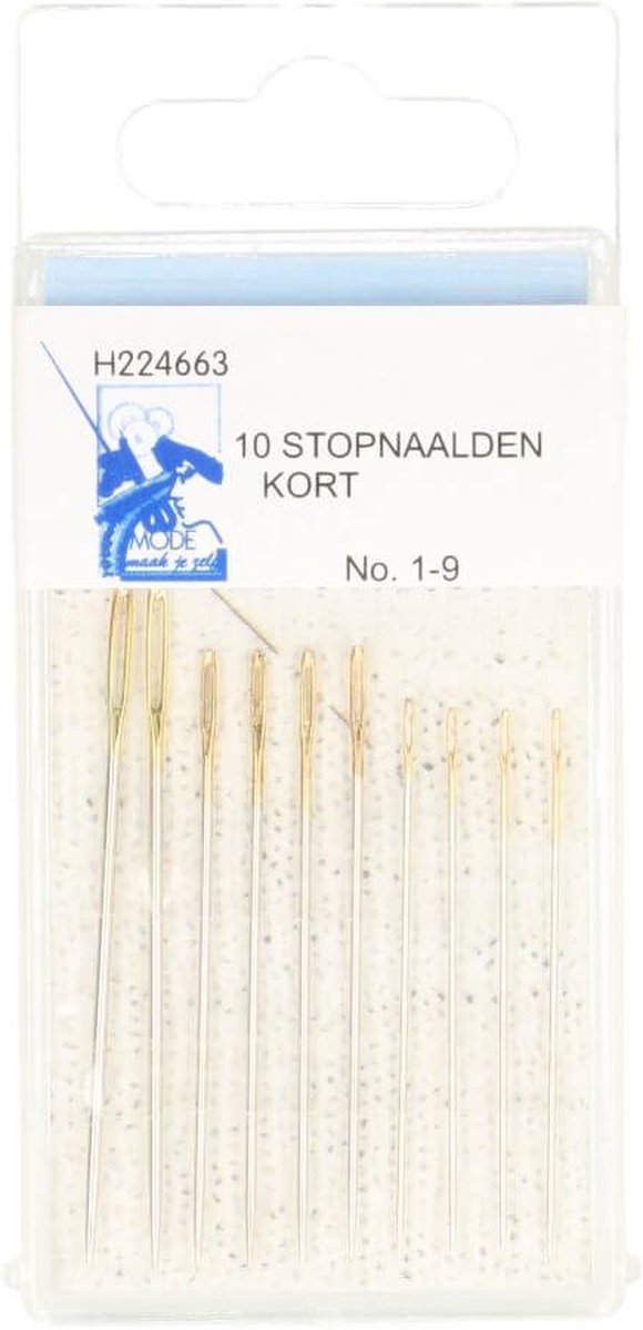 MMJZ STOPNAALDEN KORT NR.1-9 ZILVER - 1X10ST