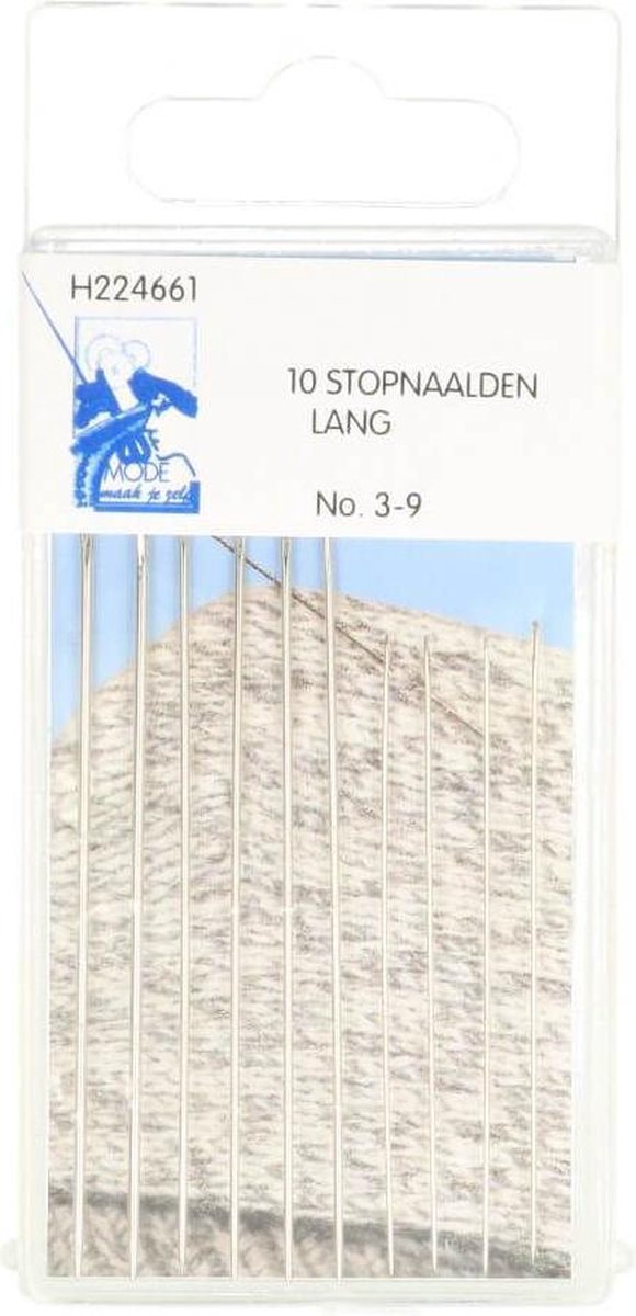   STOPNAALDEN LANG NR.3-9 ZILVER - 2X10ST