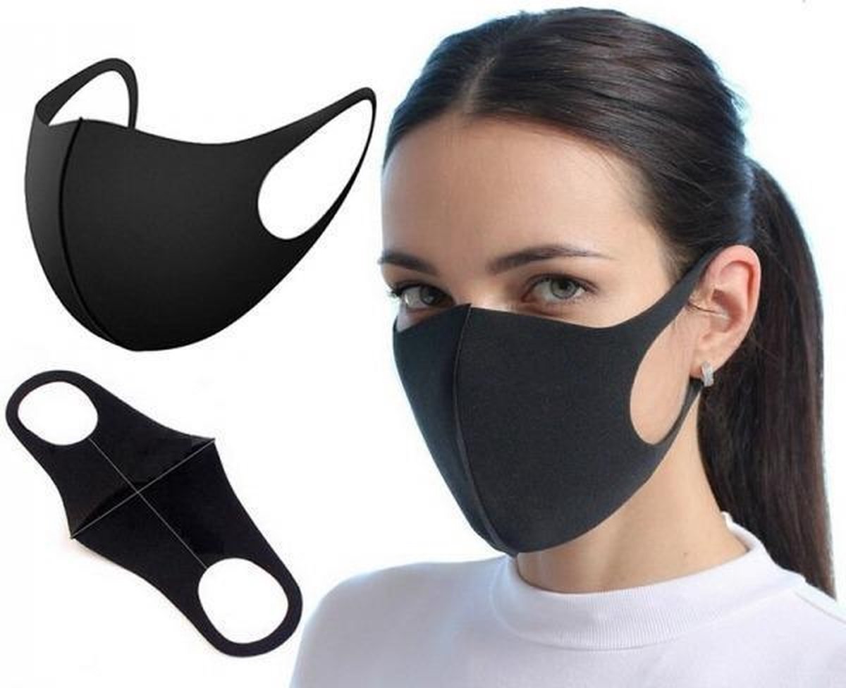 DRIE LAAG NANO GEZICHTSMASKER MAAT S/M 3 PAAR