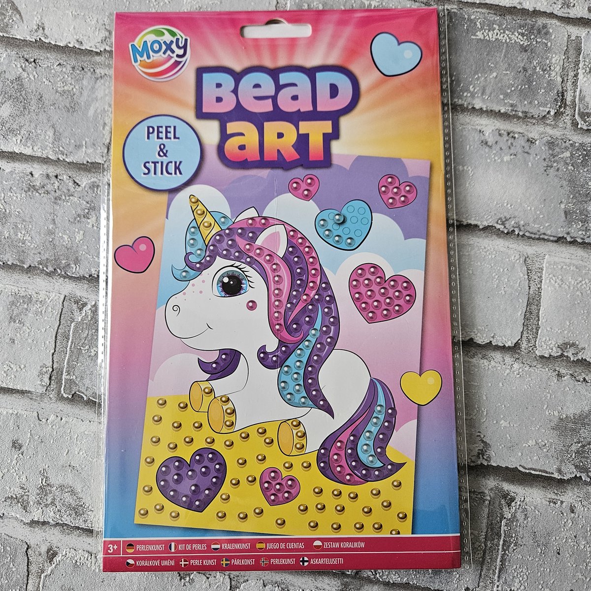 Bead art eenhoorn, Diy kit, diamond painting