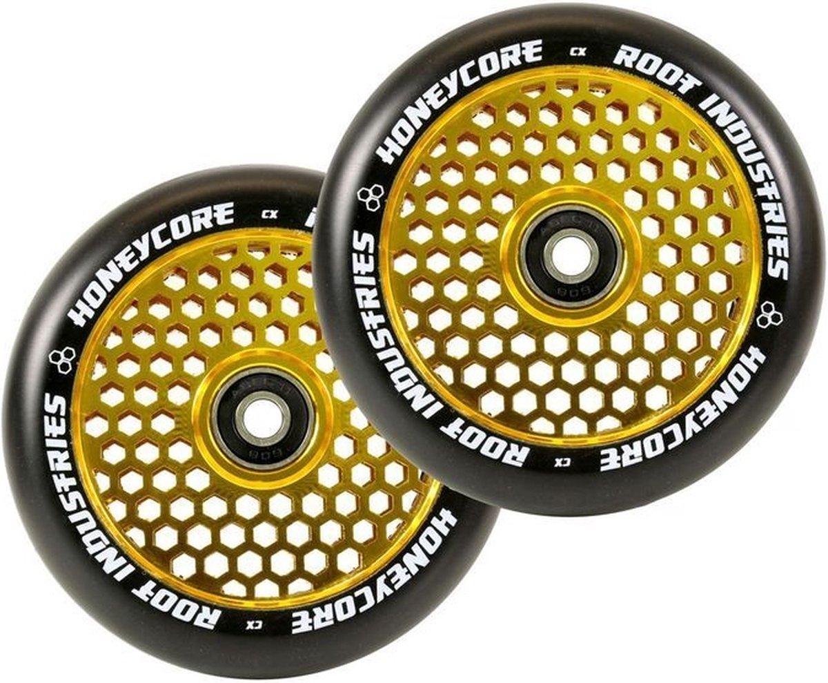 Root Honeycore Stuntstep Wielen 2pc. - Gold