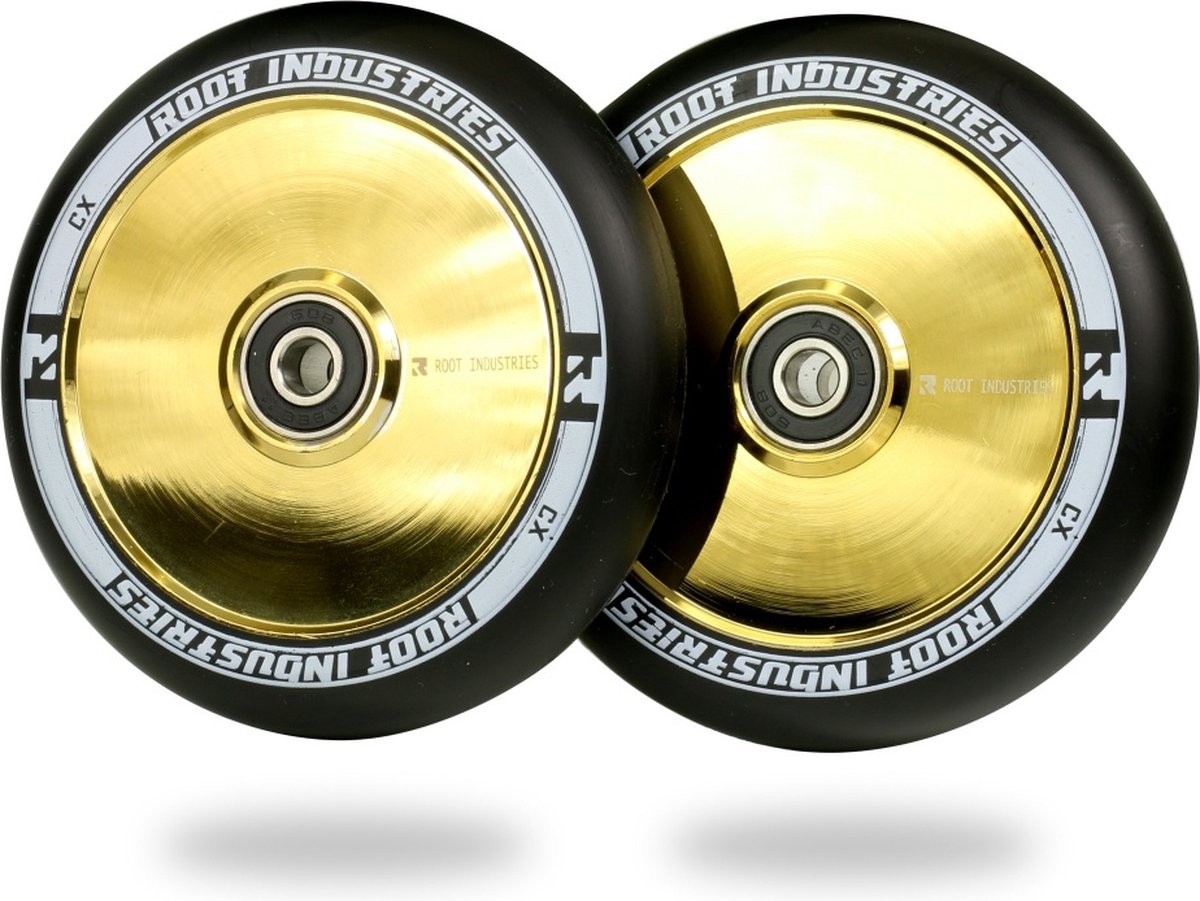 Root Industries Air 110mm Stuntstep Wielen Black / Gold Rush