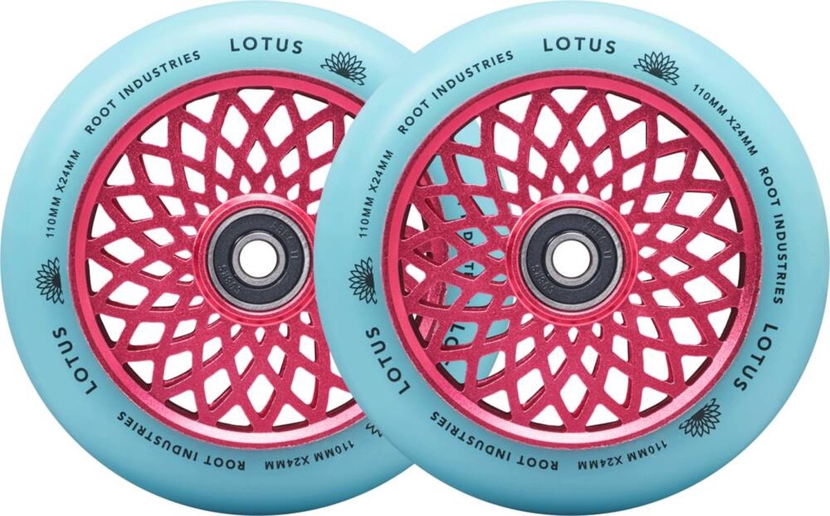 Root Lotus Stuntstep Wielen 2pc. - Pink Isotope