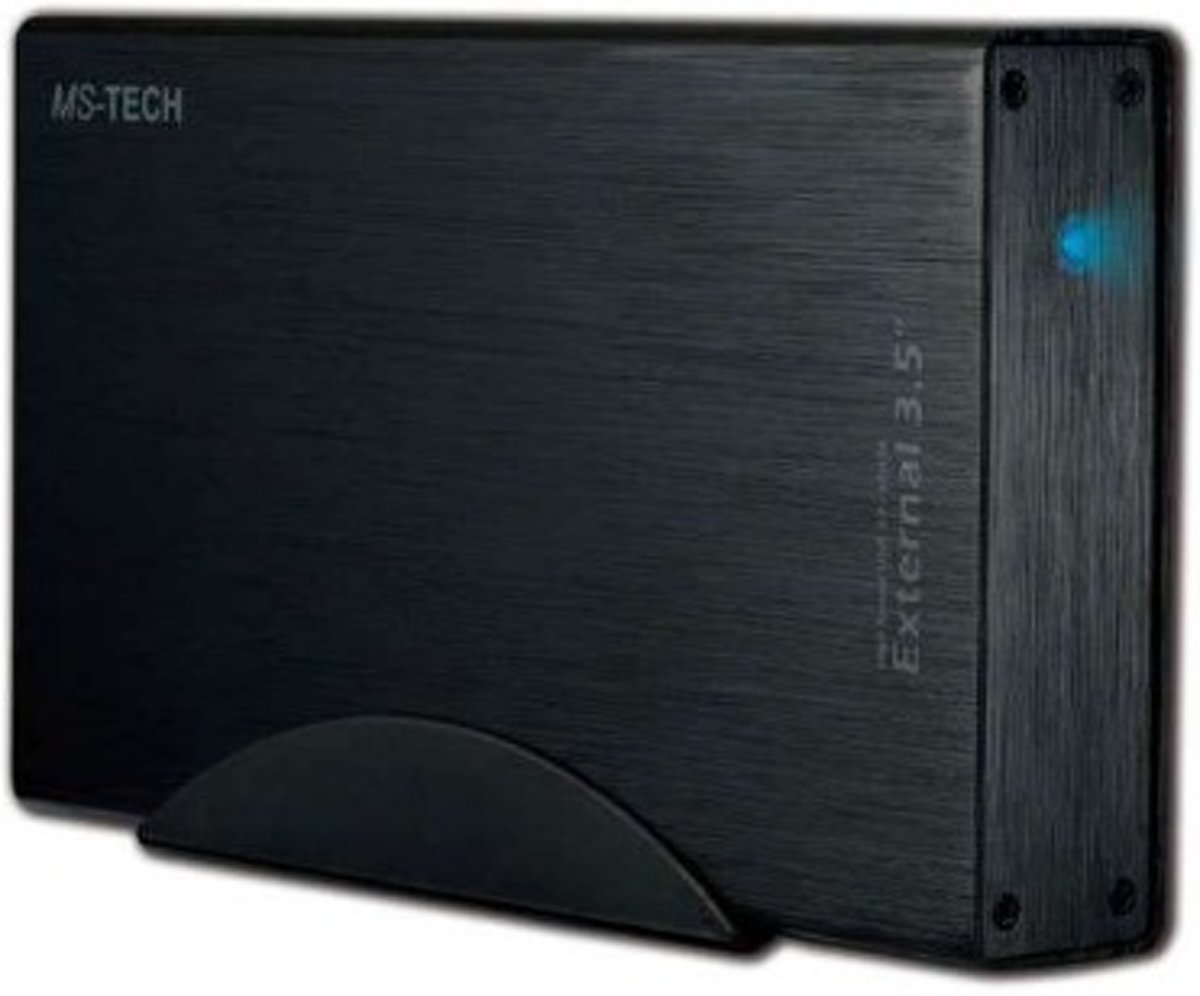 MS-Tech LU-35ES Black HDD/SSD enclosure 8.89 cm (3.5 