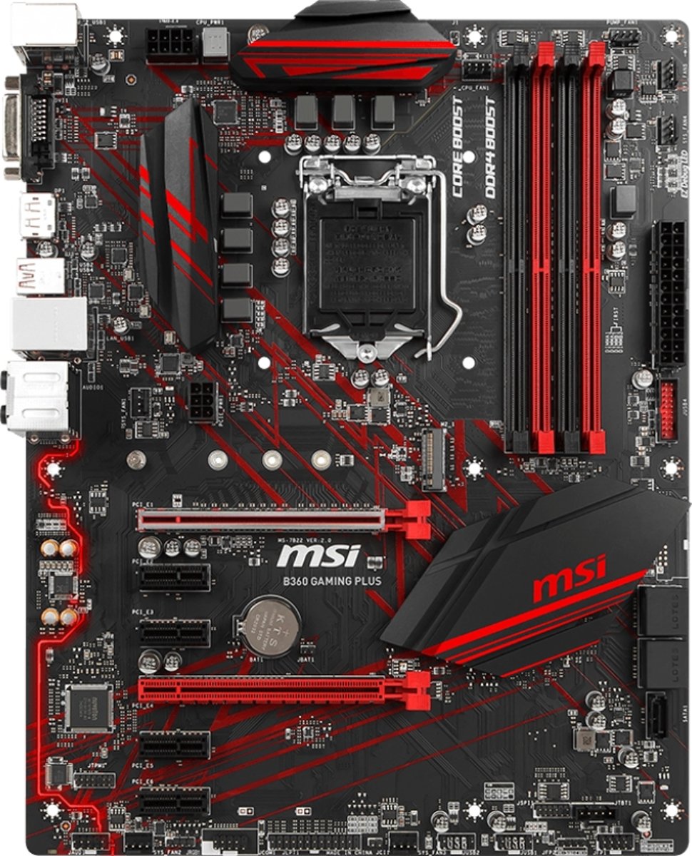 MSI B360 GAMING PLUS LGA 1151 (Socket H4) Intel® B360 ATX