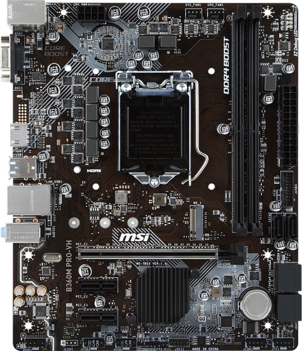 MSI B360M PRO-VH Moederbord