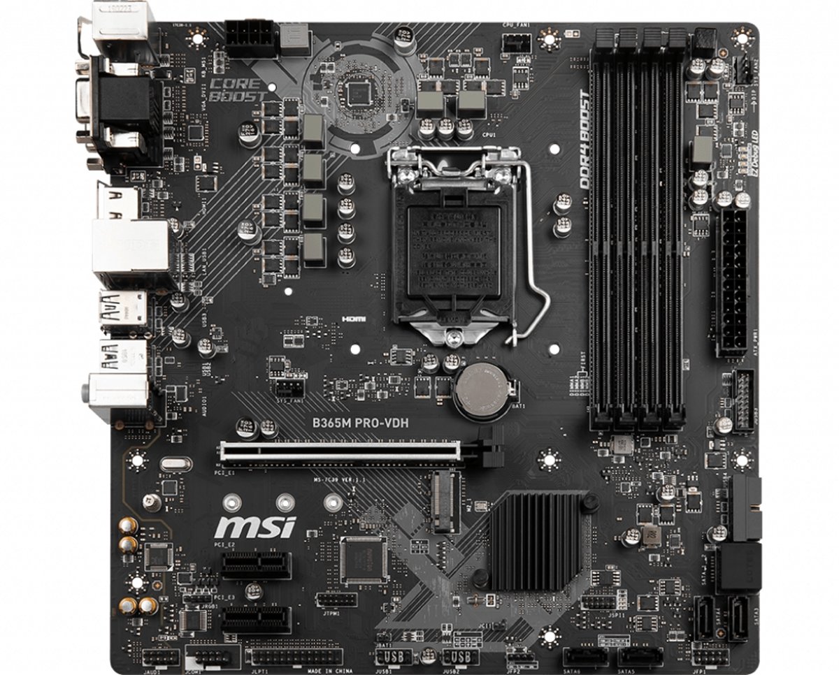 MSI B365M PRO-VDH moederbord LGA 1151 (Socket H4) ATX Intel B365