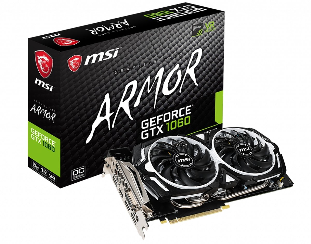 MSI GeForce GTX 1060 ARMOR 6GD5X OC