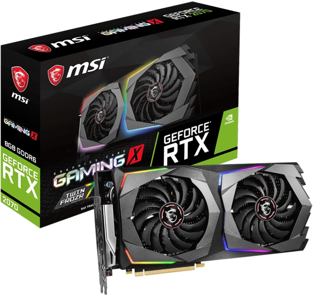 MSI GeForce RTX 2070 Gaming X 8G Grafische kaart