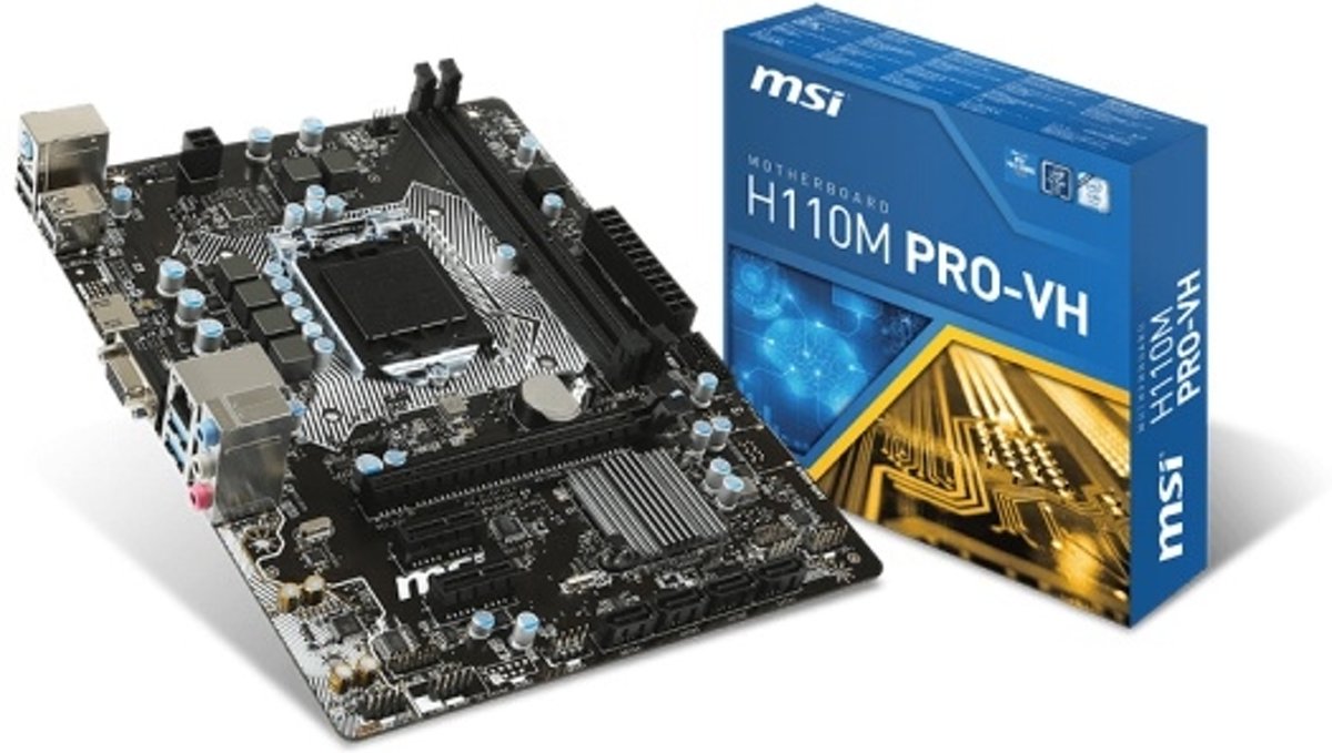 MSI H110M PRO-VH Intel H110 LGA 1151 (Socket H4) microATX moederbord