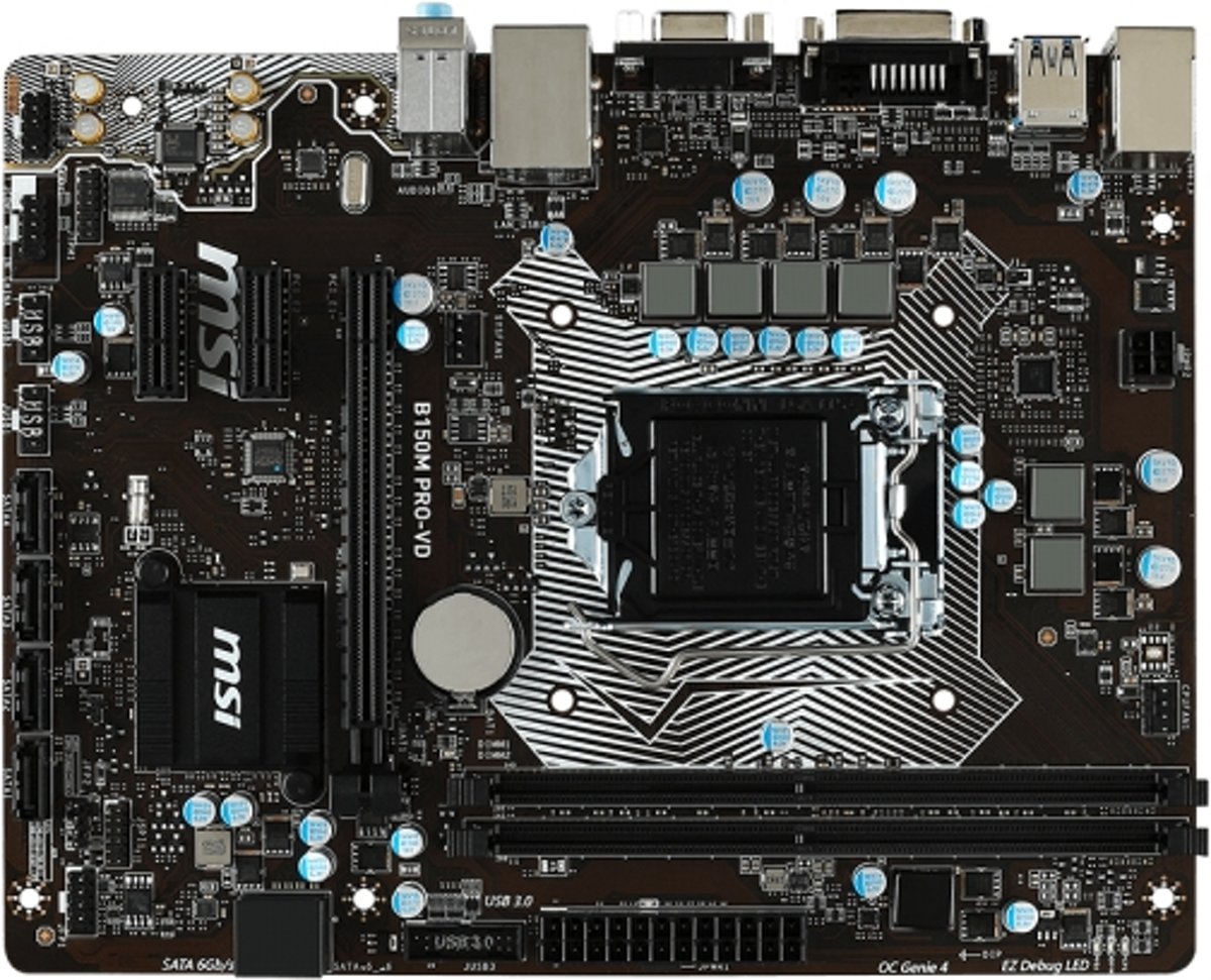 MSI MB B150M PRO-VD Intel B150 LGA 1151 (Socket H4) Micro ATX