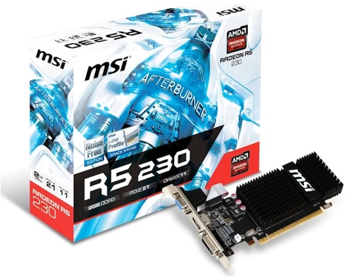 MSI R5 230 2GD3H LP Radeon R5 230 2GB GDDR3 videokaart