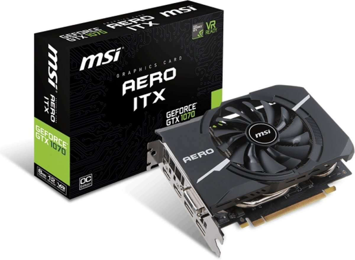 MSI V330-090R GeForce GTX 1070 8GB GDDR5 videokaart