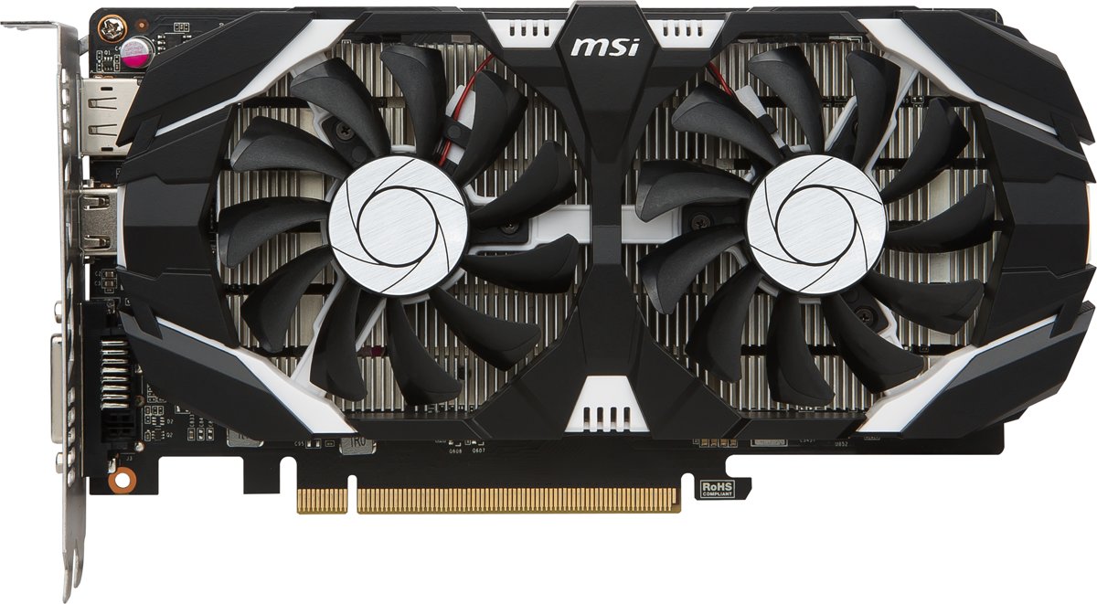 MSI V809-2286R GeForce GTX 1050 2GB GDDR5 videokaart