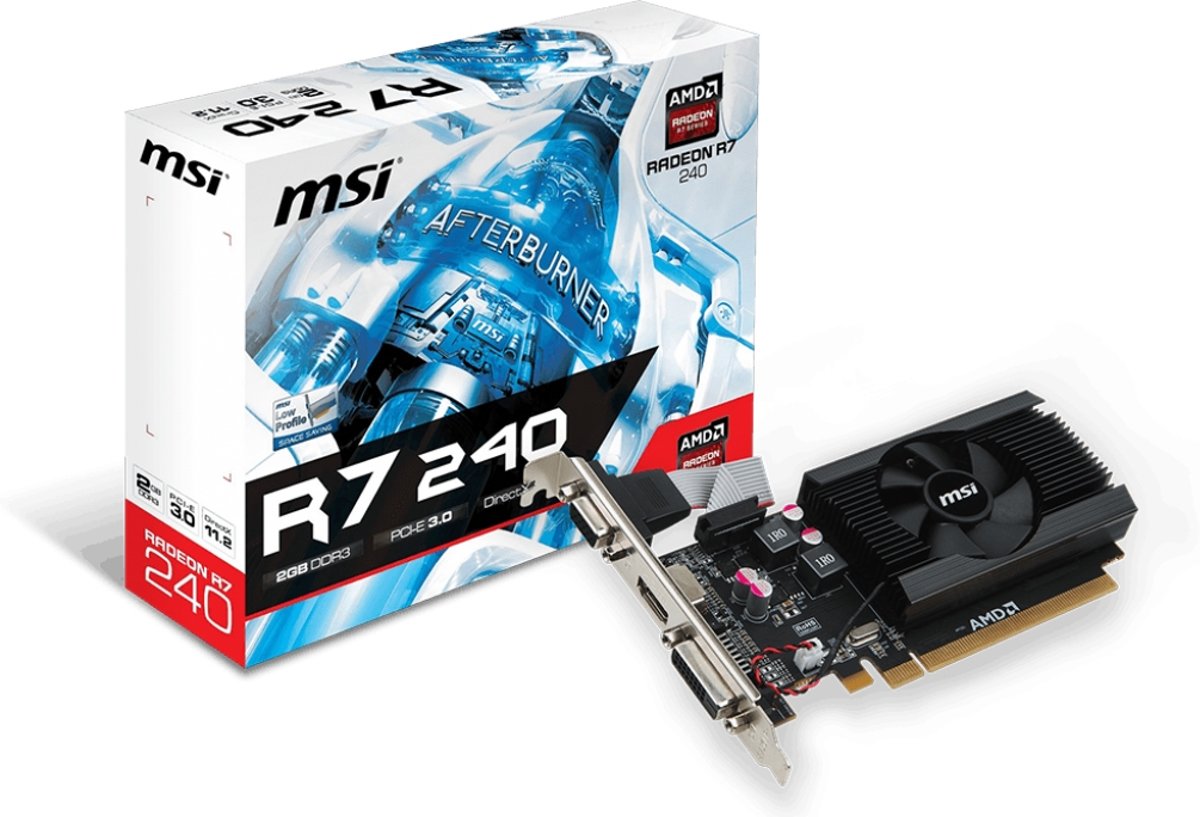 MSI V809-2847R videokaart Radeon R7 240 2 GB GDDR3