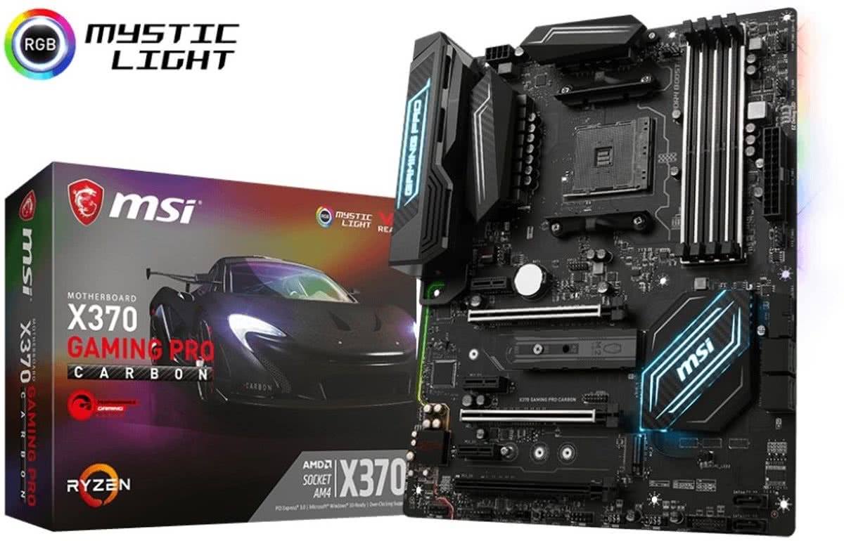 MSI X370 GAMING PRO CARBON AMD X370 Socket AM4 ATX moederbord