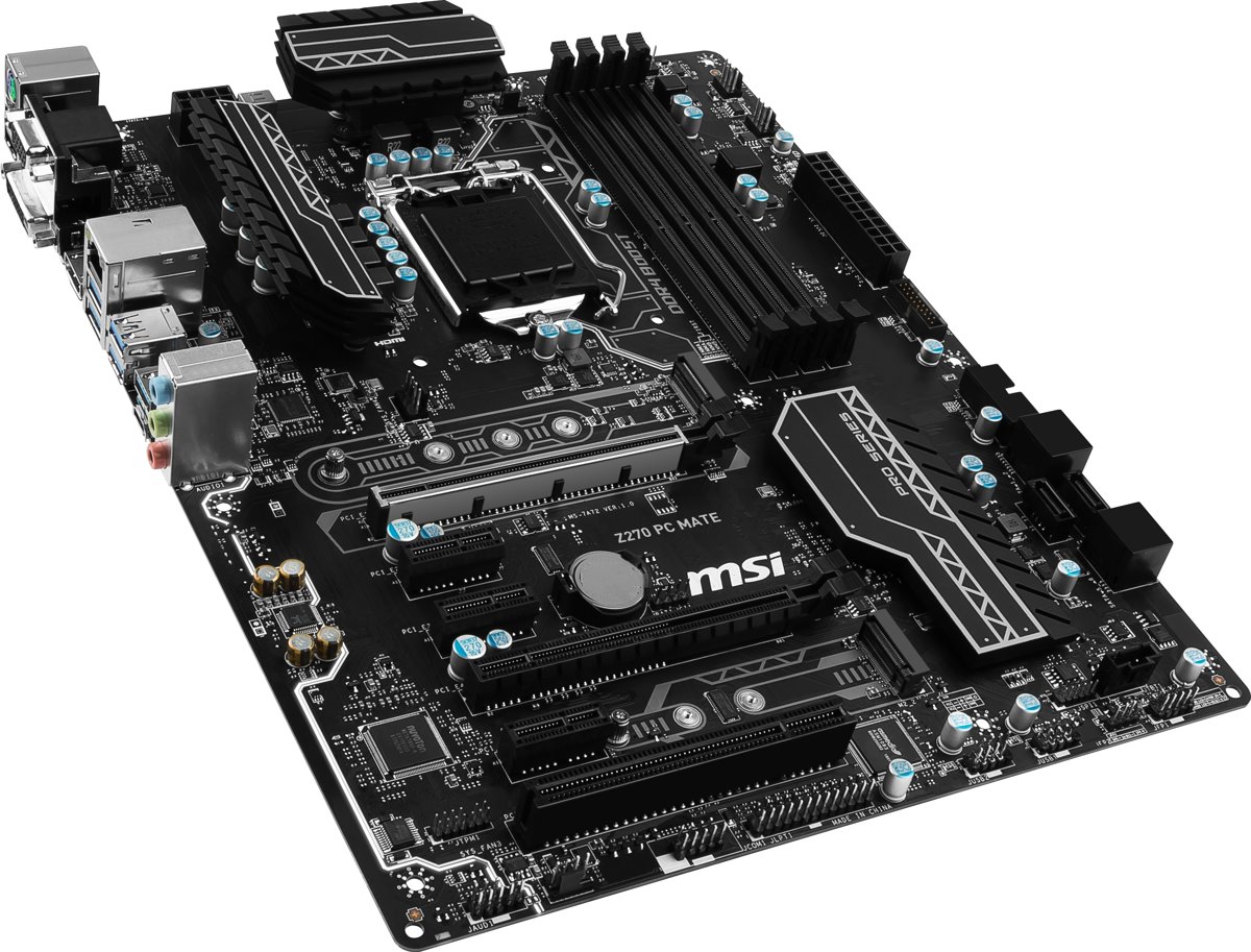 MSI Z270 PC MATE Intel Z270 LGA 1151 (Socket H4) ATX moederbord