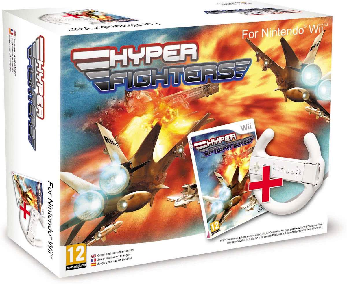 Hyper Fighters + Flight Controller (Bundel)  Wii