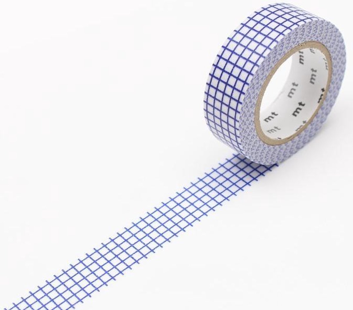 Washi Tape Ruitje Blauw -  sking Tape Hougan Blueberry