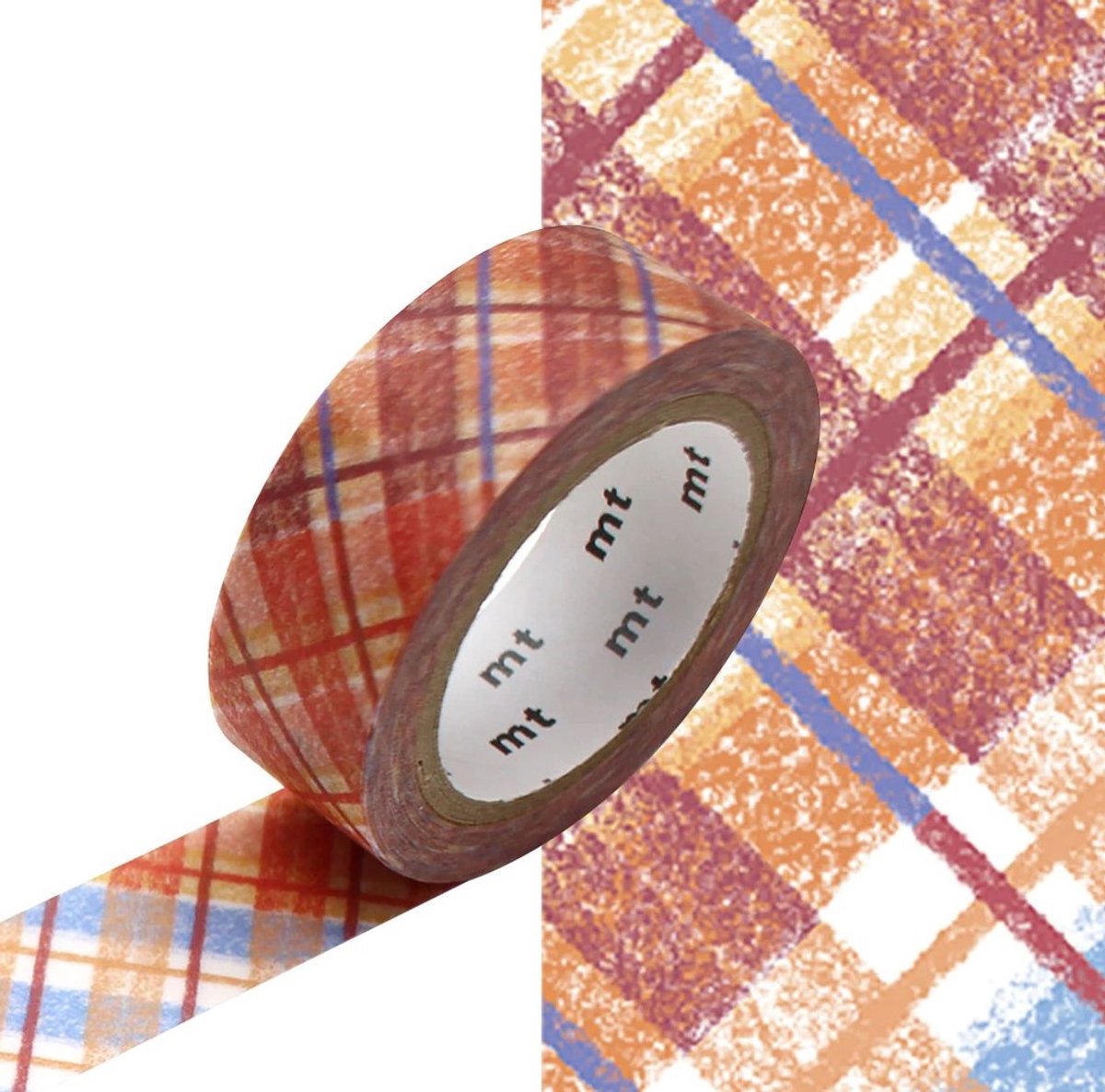 Washi tape Crayon Check - MT Masking Tape 7 meter x 1,5 cm