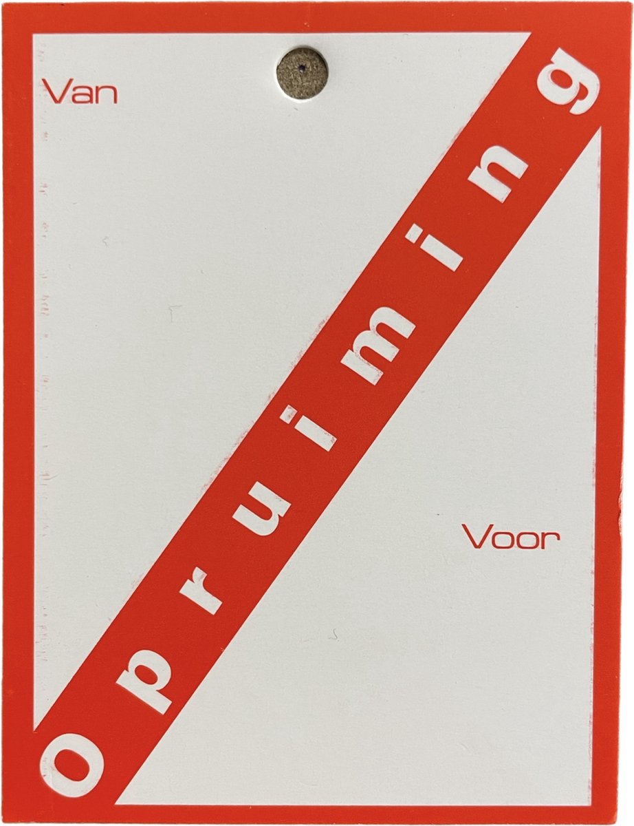 Prijskaartjes Opruiming per 100 stk.