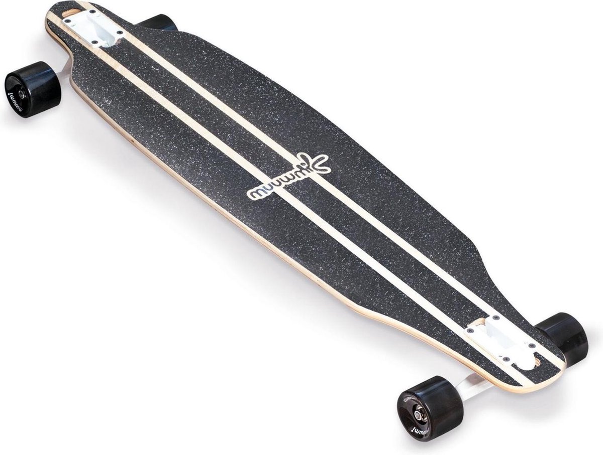 Muuwmi Longboard Wood 97 X 23 Cm Hout Beige/zwart