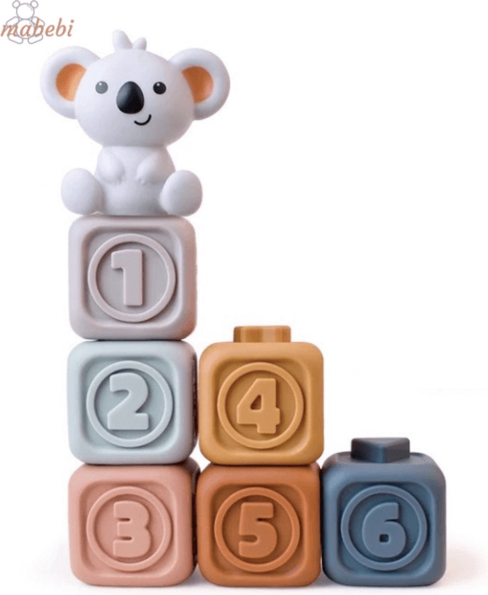 Mabebi - MBB-KBL - Koala speelblokken set - Baby speelgoed - cadeau idee