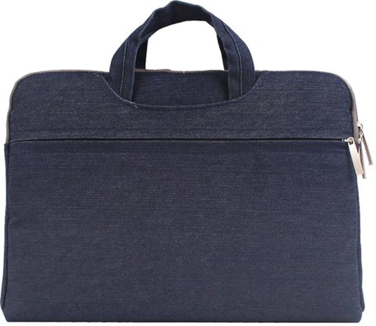 Denim laptoptas 12 inch - Donker blauw