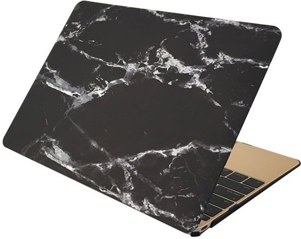 MacBook 12 inch case - Marble - zwart