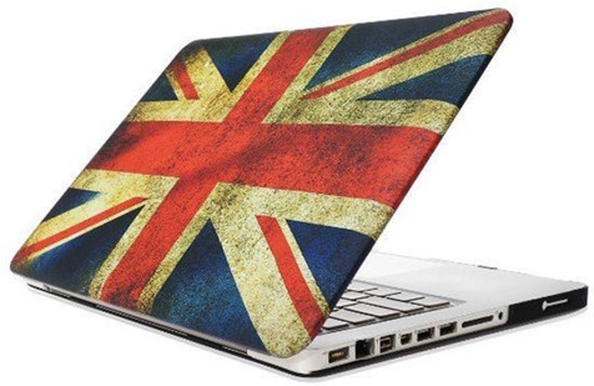 MacBook Pro 13 inch cover - Retro UK flag