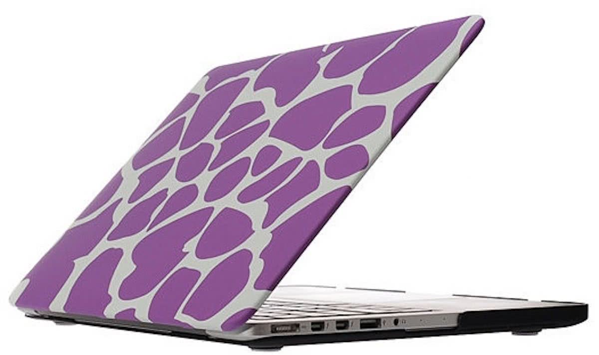 MacBook Pro 15 inch cover - Dot pattern Paars