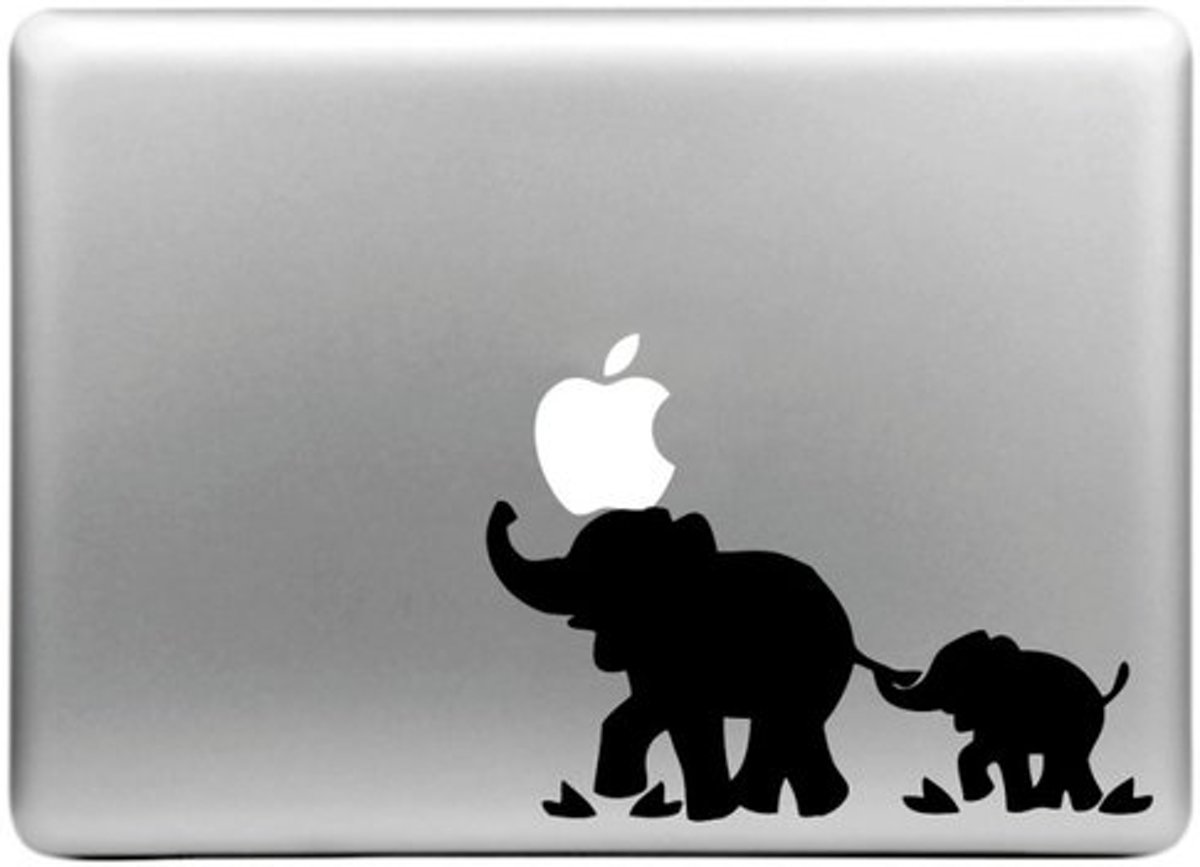 MacBook sticker - Olifant