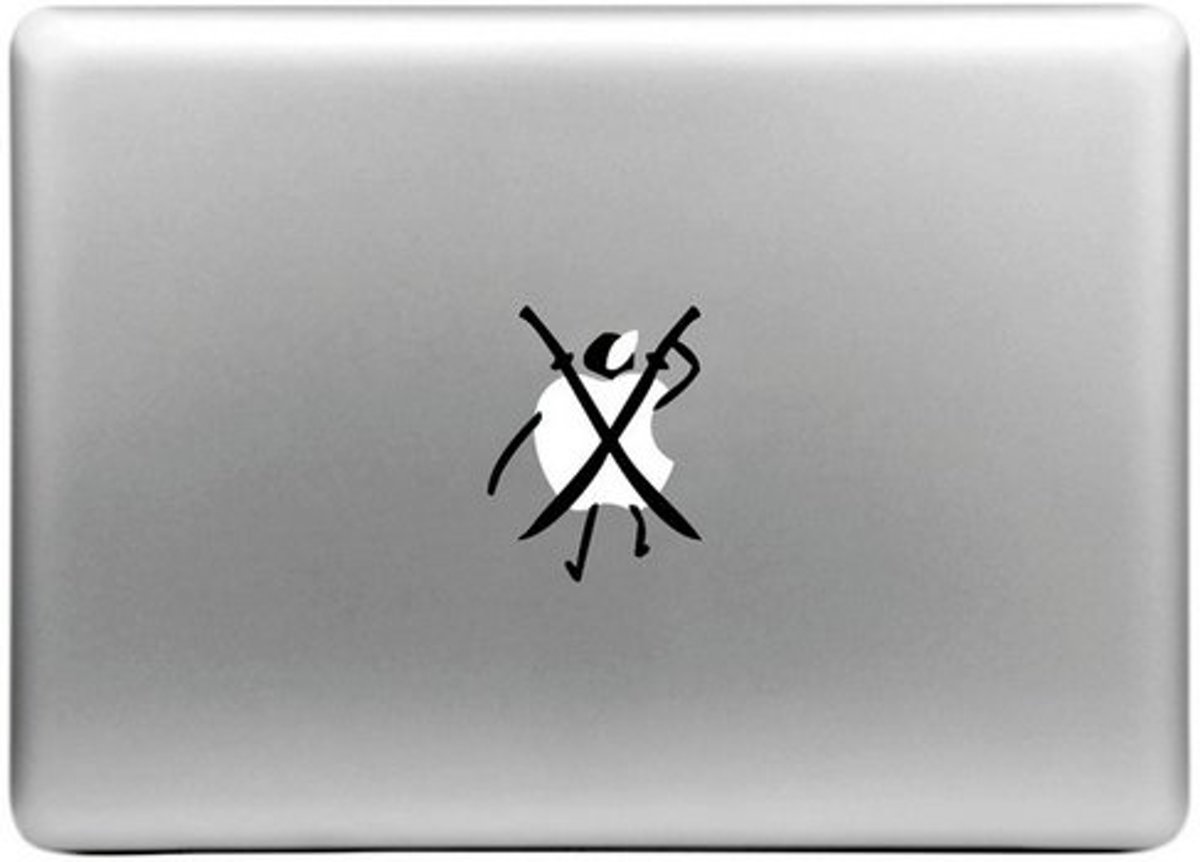 MacBook sticker - ninja apple