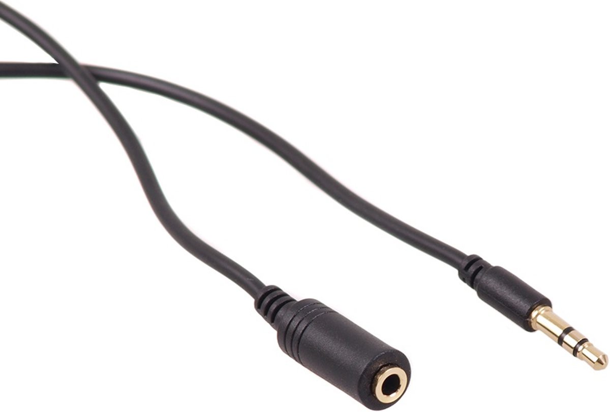 Standaard Verlengkabel 2m Audio Stereo Jack 3.5mm MCTV819  Maclean