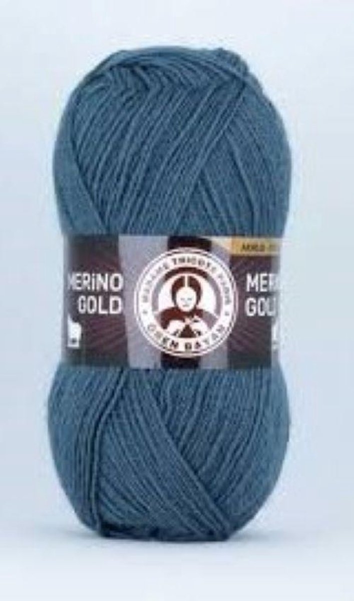 Merino wol - 2 bollen van 100 gram - Blauw - kleurcode 0018 - Madame Tricote Paris