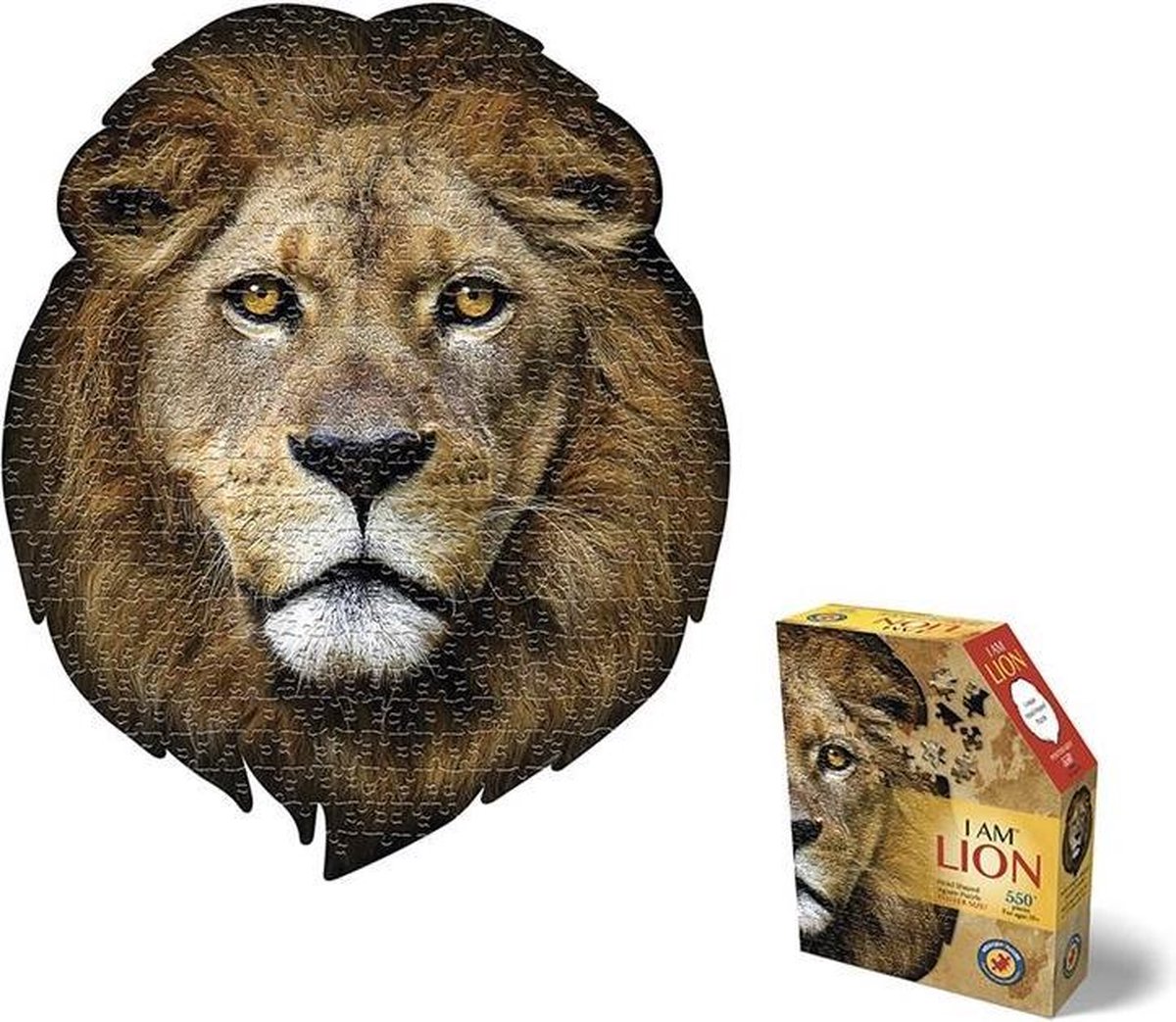 Madd Capp Legpuzzel Leeuw 63,5 X 76 Cm Karton Bruin 550-delig