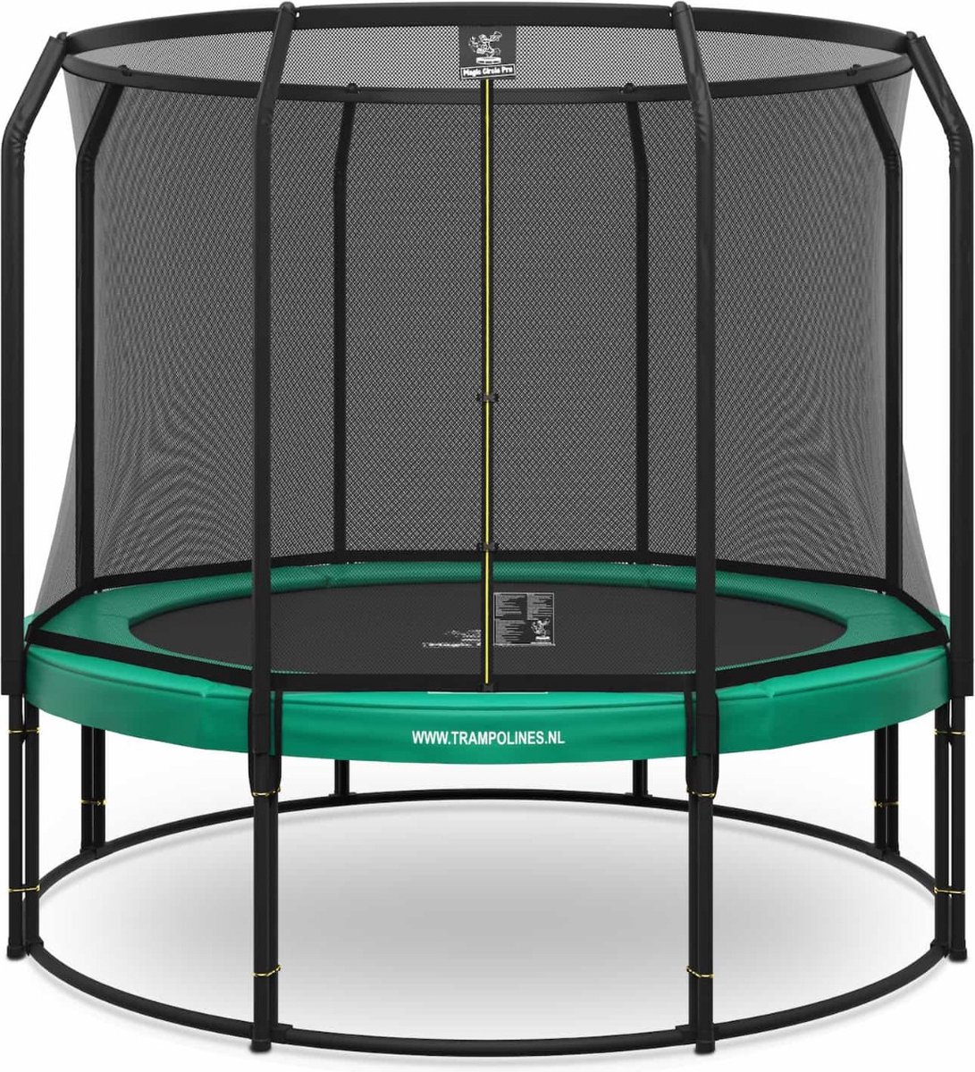 Magic Circle Pro - Trampoline met veiligheidsnet - ø 305 cm - Groen - Ronde trampoline met net - Buitenspeelgoed