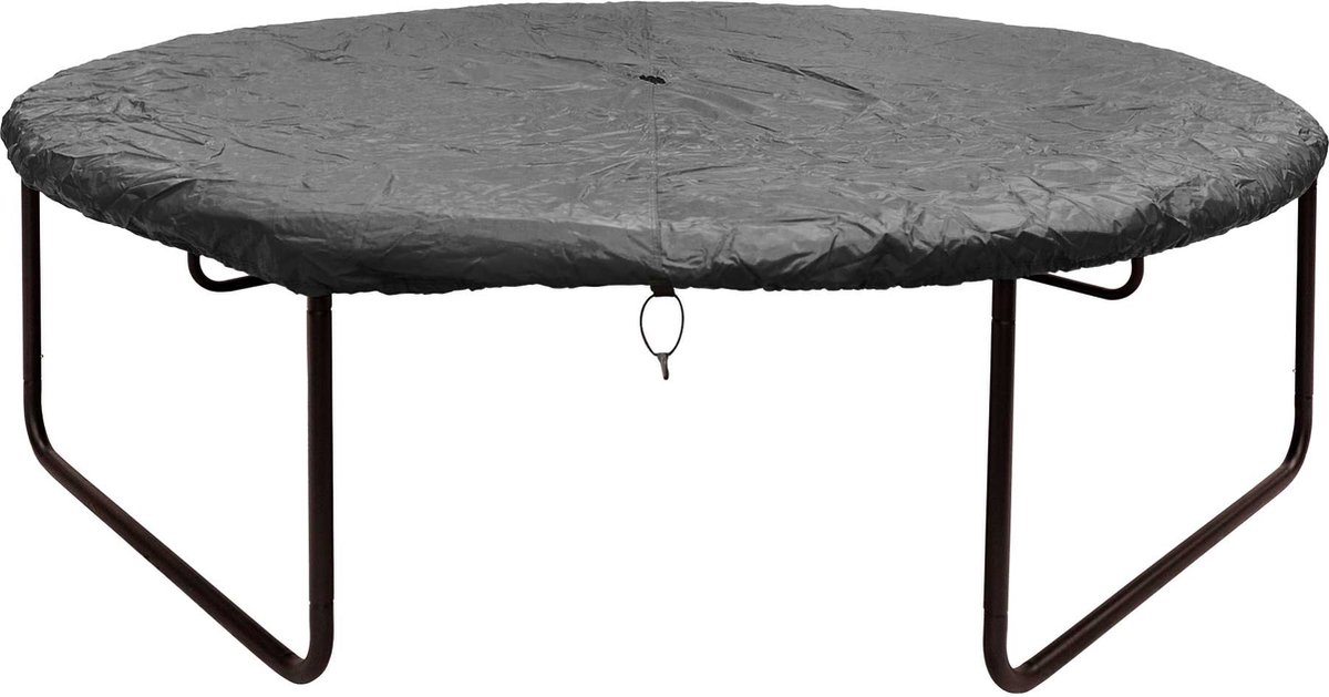 Trampoline beschermhoes Rond 240 - 245 cm antraciet - Winter afdekhoes - Afdekhoes trampoline PVC - afdekzeil - stevige bevestiging