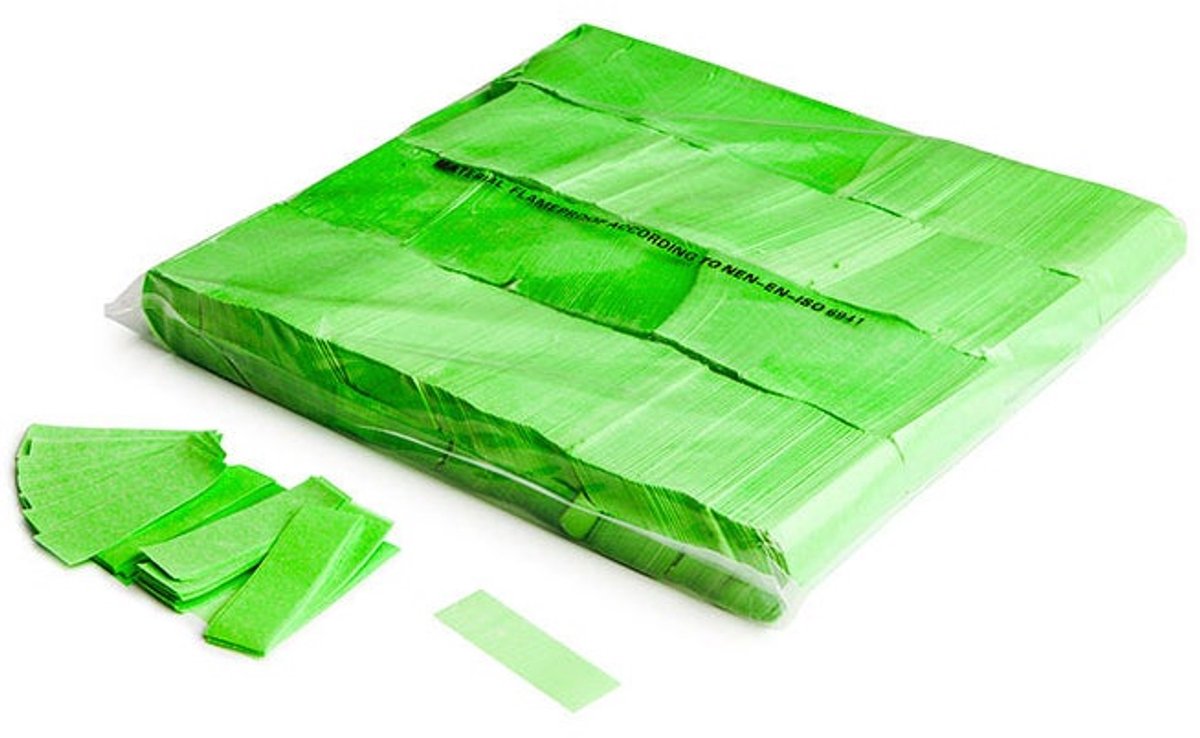   CON09GR SF confetti 55 x 17 mm bulkbag 1kg fluor groen