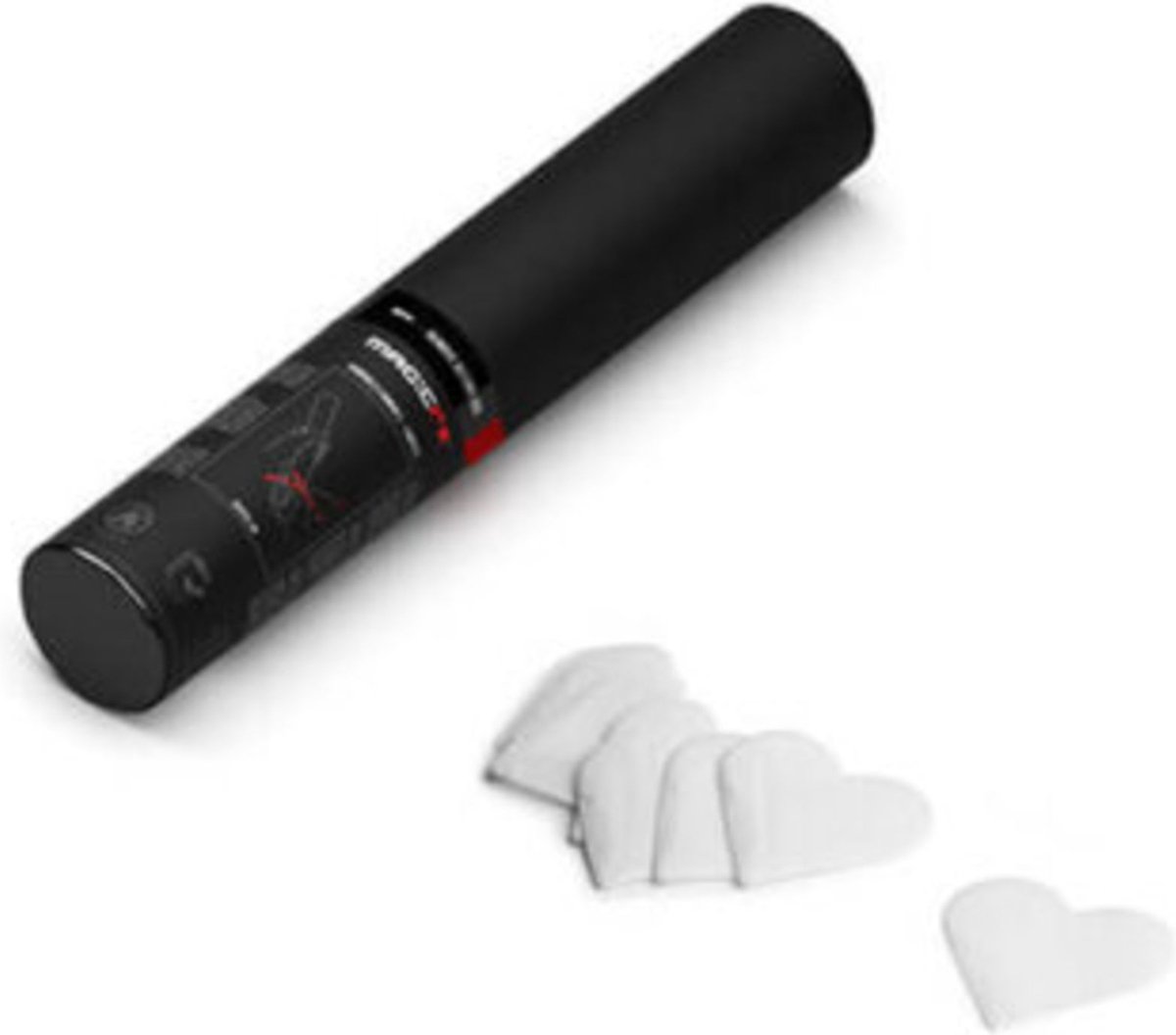 MagicFX Handheld Cannon 28cm Hearts Weiß