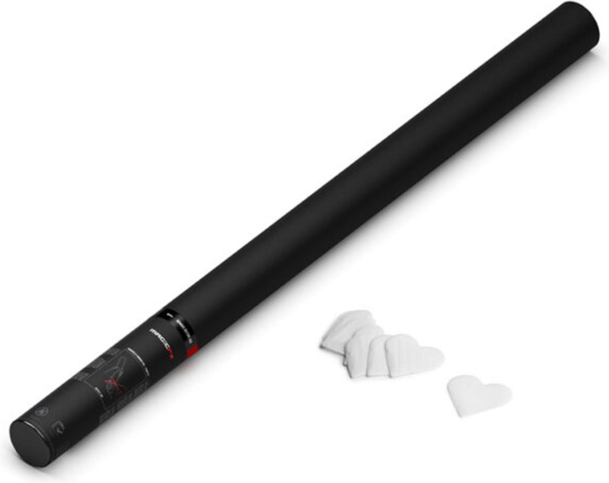 MagicFX Handheld Cannon 80cm Hearts Weiß