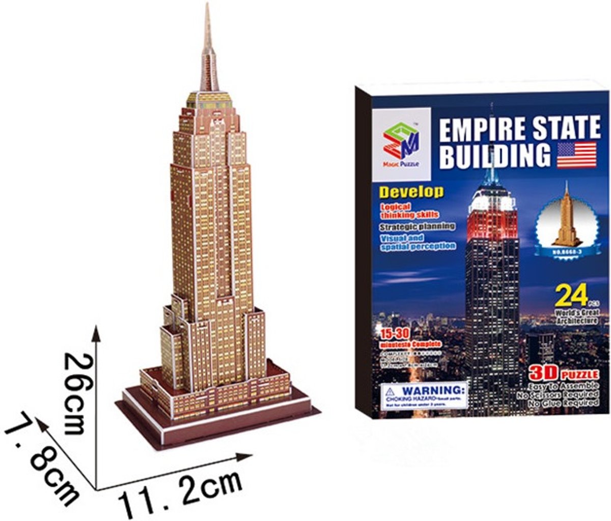 3D Puzzel Empire State Building New York