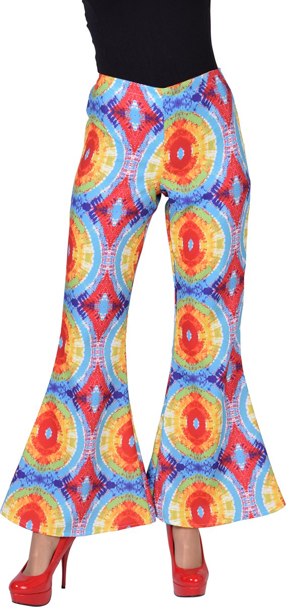 Dames hippie broek - Carnaval kostuum vrouwen maat 46/48