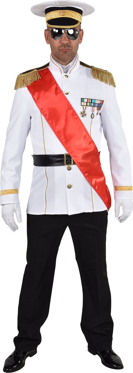 Dictator / prinsen kostuum: colbert, riem en sjerp.
