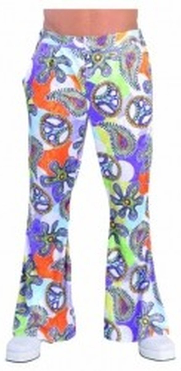 Hippie broek 70s cool-Maat:XL