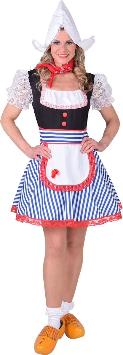 Volendams jurkje - Hollandse dirndl - Klederdracht kostuum - Verkleedkleding dames maat S (36)