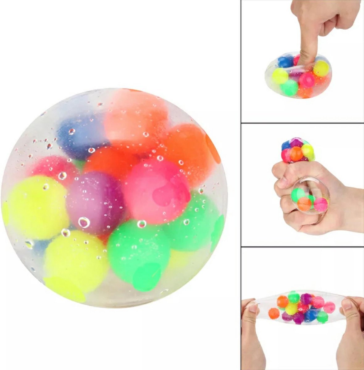 Stress Ball - Fidget toys - Stressbal orbeez - Fidget - Squishy - Stressvermindering - Regenboog