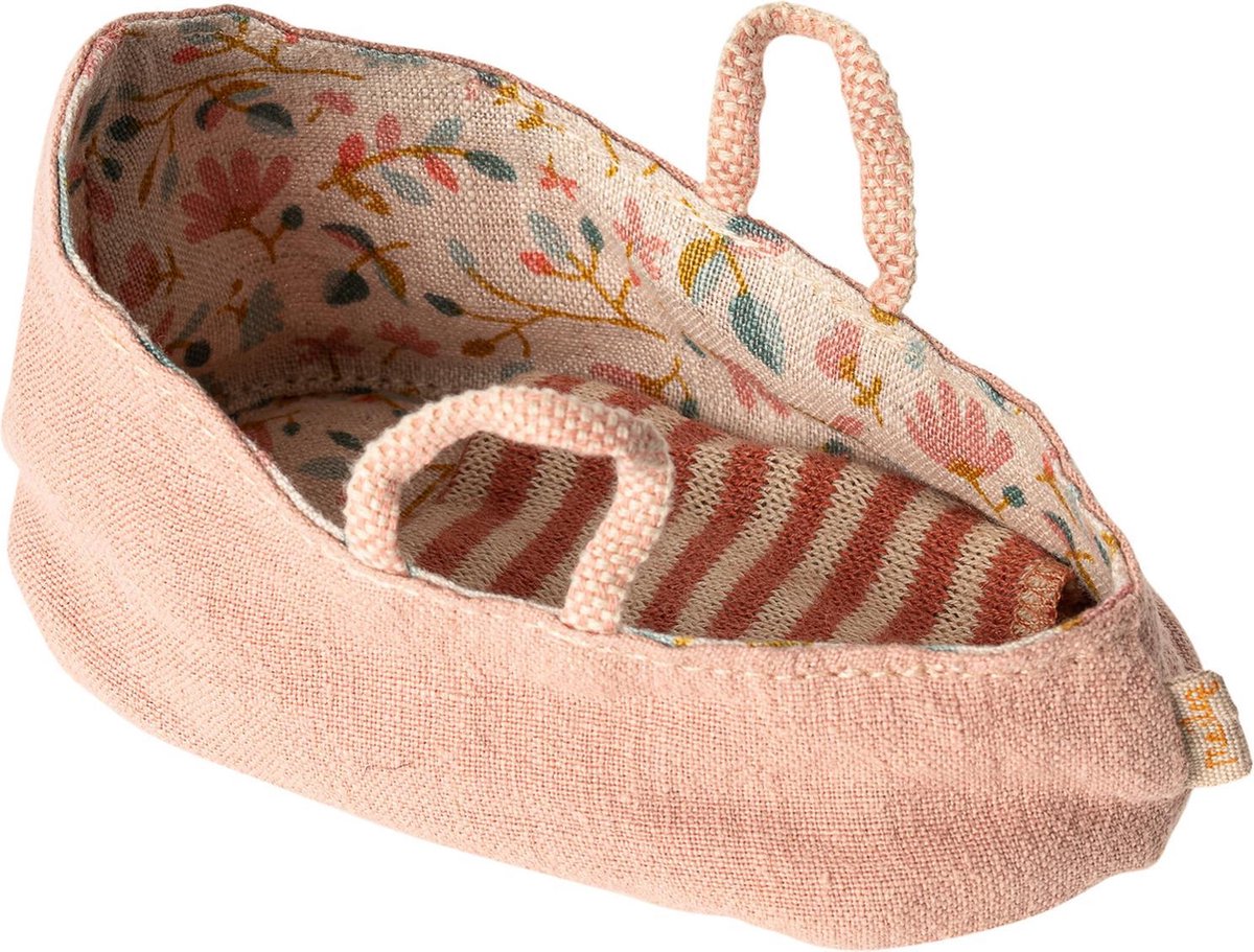 Maileg - Carry cot - Misty rose