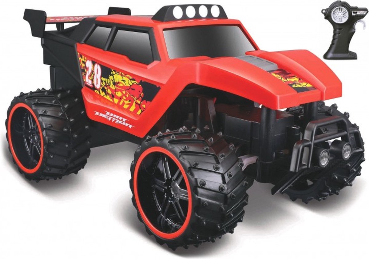   Dirt Demon 2.4 GHz RC (w/o batteries) 1:16 Rood/Zwart